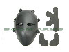 A.C.M. Full face killer hard plastic mask - Black